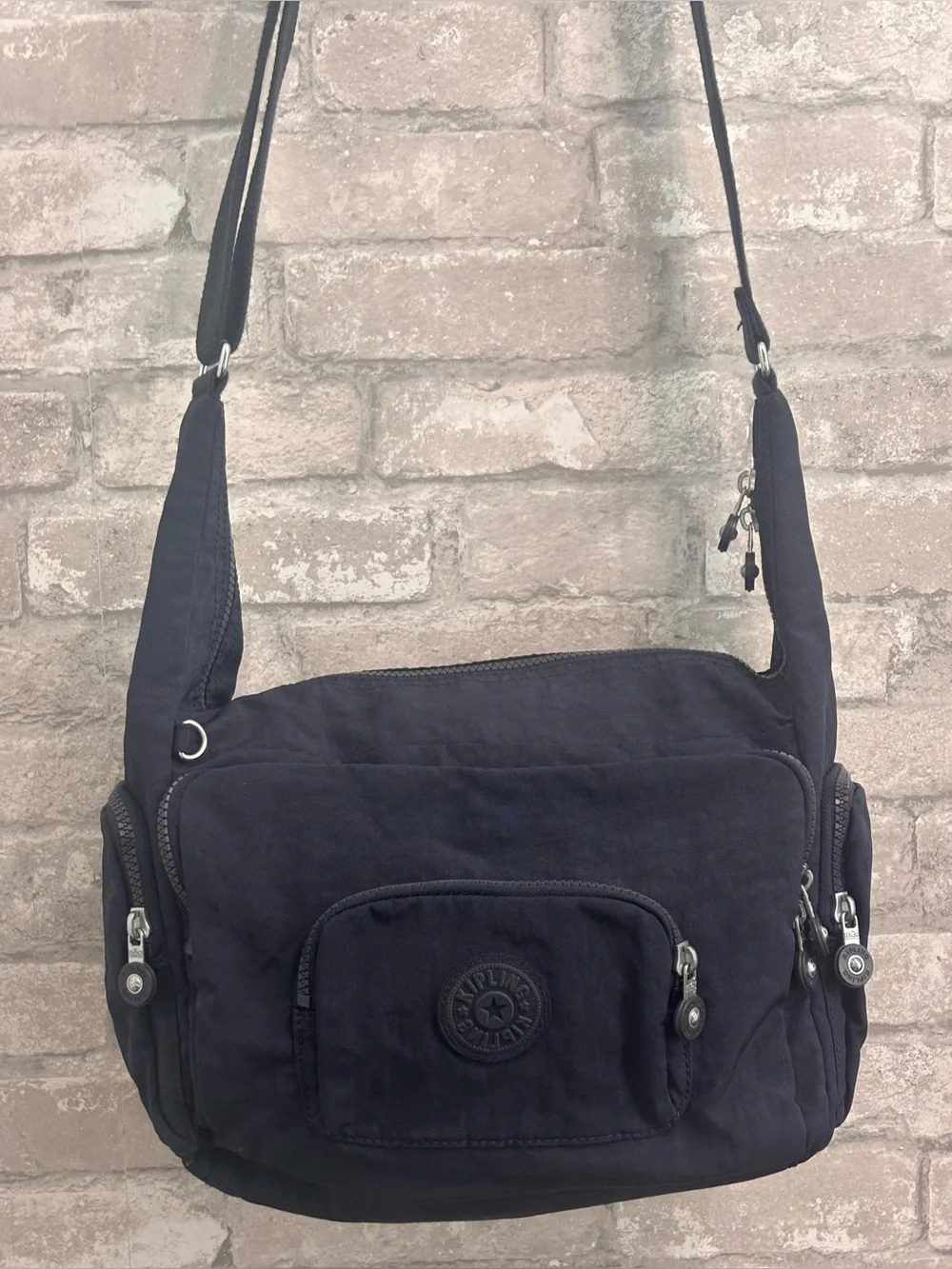Kipling Navy Blue Crossbody Shoulder Bag - Versatile Everyday Carry